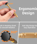Precision Torque Screwdriver And Pro Grade Replacement Screws For Ray Ban Meta Smart Glasses Fix Slightly angled ergonomic driver with anti-slip grip.
