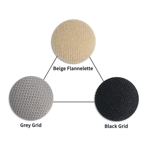 Color options for All In One Auto Roof Headliner Repair Kit: beige flannelette, grey grid, black grid.