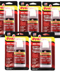 Red High Strength Gel Thread Locker For Large Fasteners Permanent Lock Anaerobic Adhesive Vibration And Solvent Resistant 1.20 Oz Bottle 5 Pack Great For Automotive And Machinery packaging front view