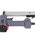 Heavy Duty Pneumatic Brad Nailer Built Like A Tank For Blasting Through Nails With Low Air Consumption And Ergonomic Grip For Tough Diy Home Workshop Essentials side view showing trigger and handle design.