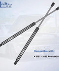 Heavy Duty Front Hood Strut Shock For Acura MDX 2007 To 2013 with steel build, gas lift supports, and smooth glide design.