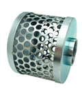 Round Hole Suction Strainer For Pumps, Plated Steel 1.5 Inch Thread, Rust Resistant And Debris Guard, no foot valve