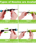 Assembly steps for Electric Sprayer Wand With 29 Inch Reach, 3 Adjustable Nozzles, Telescoping Garden Sprayer Tool