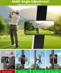 Magnetic Golf Cart Phone Holder 2 Pack With 360 Degree Rotation Upgraded Magnetic Phone Mount shown with golfing app on screen