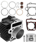 52.4Mm Big Bore Engine Cylinder Kit With Piston Ring For Most Chinese 90Cc 110Cc And 125Cc Engines Fits Taotao SSR ATVs Dirt Bikes Pit Bikes Go Karts And Pocket Bikes Replacement with piston, rings, and gaskets shown