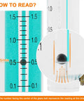 Close-up of Go To Oxygen Flow Meter 0.1 To 1.5 LPM Gas Regulator With Copper Connector showing reading scale and glass ball indicator.