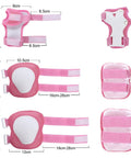 Kid Friendly 7 Piece Protective Gear Set With Adjustable Helmet Knee Pads Elbow Pads And Wrist Guards For Outdoor Sports