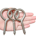 Hardcore Heavy Duty Eye Hooks And Snap Links That Are Legit Tough For Hammocks And Swings With Premium Grade Rust Proof Steel Spring Hooks in hand.