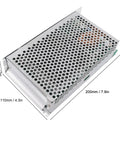 Beefy DC To DC Converter Module With Adjustable Voltage Regulator features a sleek design and measurements of 200mm x 110mm x 50mm.