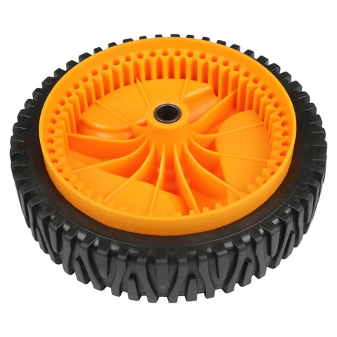 Rear Wheel Drive Gear Sprocket For Mower 5324025-67 5324029-36 Durable Plastic Teeth, Fits M3750 M4553 M53-525, Smooth Power Transfer, No Fuss Install, High-Quality Replacement Part. orange plastic rear mower drive sprocket with black tread