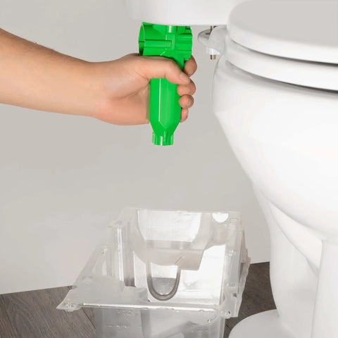 Hand using PerforMAX 2 Inch Everything Toilet Repair Kit full replacement part for easy install on toilet valve