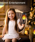 Child holding Eight Pack Solar Torch Lights Outdoor With Flickering Real Flame Effect, Waterproof Garden Path Yard Lights