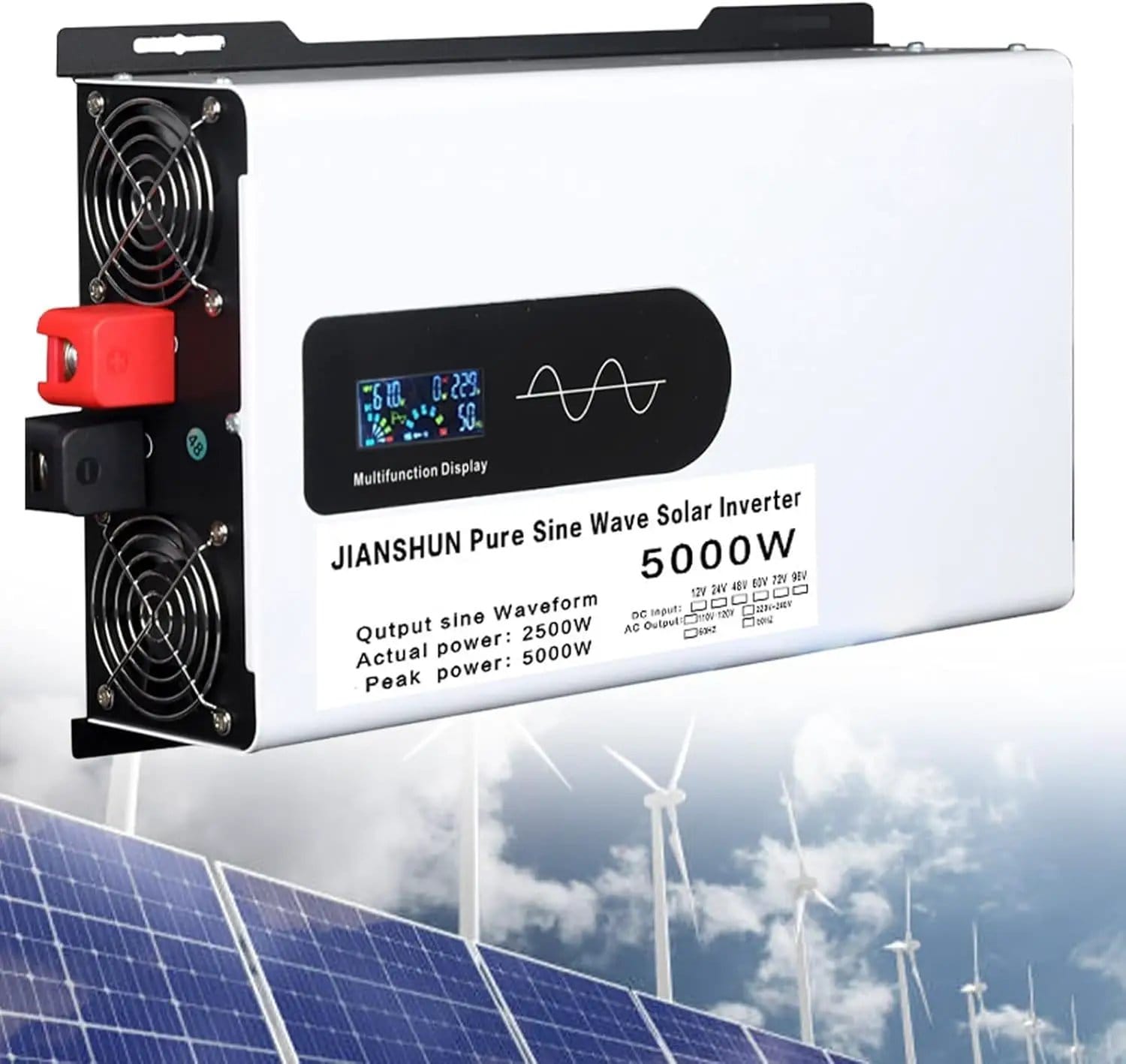 5000W Hybrid Solar Inverter for Homes & RVs 24V 220V