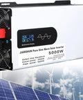 5000W Hybrid Solar Inverter For Off Grid Homes And RVs 24V DC To 110V And 220V AC Split Phase Pure Sine Wave Parallel Ready