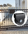Four Pack V Groove Caster Two Point Five Inch Wheel Sliding Gate Wheel Rigid Caster For Rolling Gates And Fences Sawmill Use