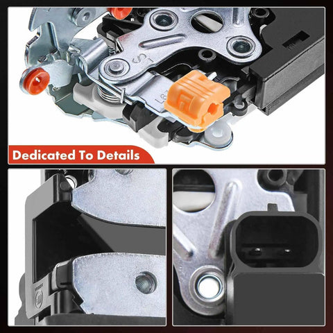 Close-up details of Front Door Lock Actuator Driver Side For Chevy Silverado Suburban Tahoe GMC Sierra Yukon Cadillac Escalade