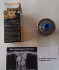 Premium Fuel Filter For Clean Fuel System next to packaging and service card on a white background.