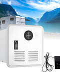 65000 BTU Tankless Gas Water Heater Dropping 3.9 GPM Straight Boiling Hot Water For RV Camper Shower Setup mounted on an RV