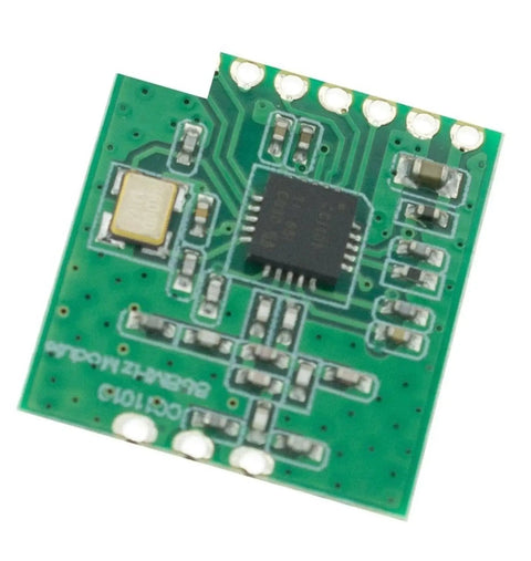 868MHz RF Transceiver Module With SPI Interface For Long Range Low Power Communication M115 on green circuit board close-up