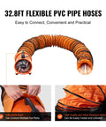 Beefy Portable Industrial Air Mover With Flexible Ducting And 10 Inch Blower For Extraction And Ventilation 1948 CFM