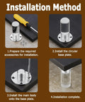 Installation method for Adjustable Acrylic Furniture Legs Set For Cabinets Coffee Tables End Tables Beds Waterproof And Heavy Duty