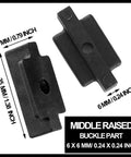 Middle raised buckle part from Nylon Deck Fasteners Kit With Hidden Clips For Decking, dimensions 35x20x6 mm.