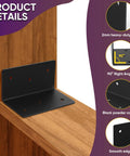 16 Piece Rock Solid L Bracket Set 2 By 2 By 4 Inch 14 Gauge Steel Corner Brackets With Matte Black Finish on wood shelf.