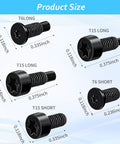DIY Video Doorbell Screwdriver Kit With Blue Double Ended T6 T15 Bits And 20 Security Screws Replacement Tool for battery swaps
