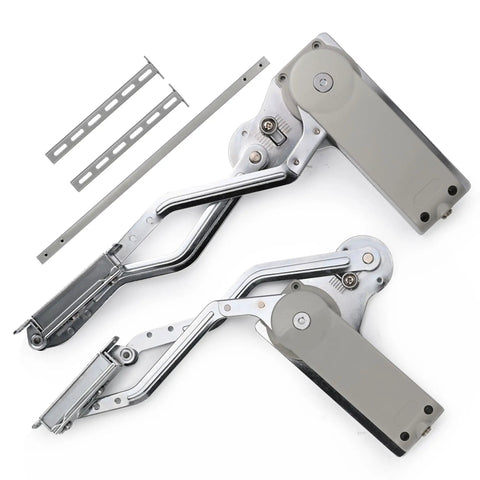 Hydraulic Buffer Cabinet Door Hinge for Vertical Lift Up Cabinets with Soft Close, Adjustable Damping, fits 19.69-31.49 in