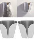 Stainless Steel V Type Towel Hook With Strong Adhesive No Drill Wall Mount For Kitchen And Bathroom Scratch Resistant Easy Removal Hanger For Towels And Rags