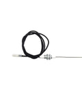 Two Pack 6.4mm Ceramic Spark Plugs With 900mm Wires, M10x1 Threaded, Flat 2.8x0.5 Terminals, And Nuts, Includes Ignition Needles And Wires For AA Pulse Igniter