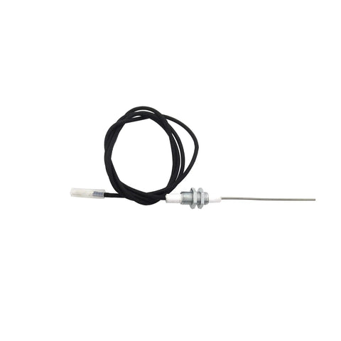 Two Pack 6.4mm Ceramic Spark Plugs With 900mm Wires, M10x1 Threaded, Flat 2.8x0.5 Terminals, And Nuts, Includes Ignition Needles And Wires For AA Pulse Igniter