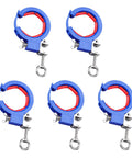 Five Beefy Heavy Duty Cable Tray Roller Guide clamps with 65mm opening for seamless cable routing in construction projects.