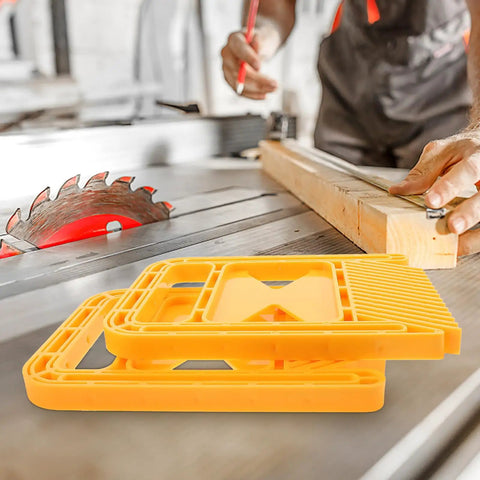 Multifunction Woodworking Boards Kit With Extended Table Saw Safety Guard for Engraving and Clamping Tasks in use