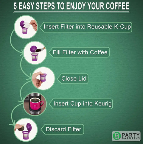Compact Disposable Coffee Filter Liners For Keurig Reusable Pods, 300 Count Pack, Slim Paper Inserts For Cleaner Brews, Fits Most K Cup Pods, Single Serve Coffee Filter Accessories