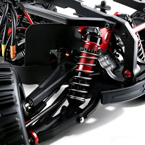 Stiffer Bearing Steel RC Shock Springs Set For Arrma 6S RC Trucks Including Kraton Notorious Fireteam Big Rock Front 80mm Rear 90mm Plus 32 Percent Stiffer Performance ARA330780 ARA330782
