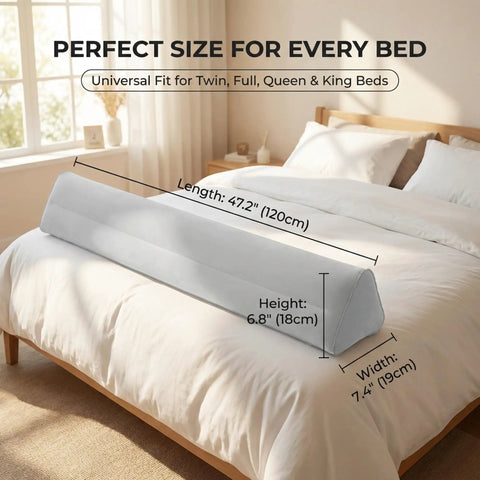 Versatile Inflatable Bed Rail For Seniors Ideal For Home Hospital Or Hotel Use Universal Twin To King Fit Leak Proof Valve