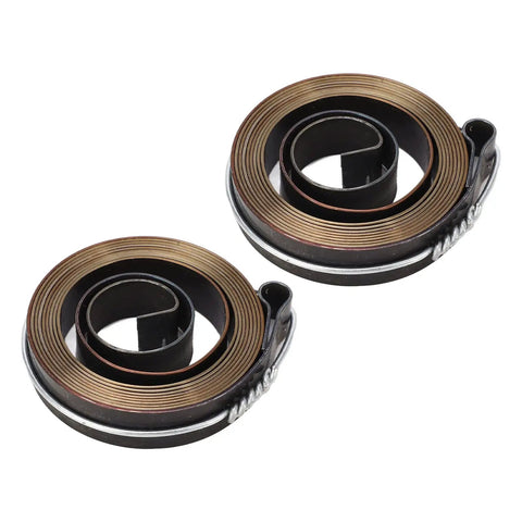 Jiawu 2 Pcs Plated Drill Press Return Springs Durable Quill Feed Coil Springs For Universal Drilling Milling Machines High Performance Upgrade in coils.