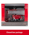 Boxed 7250 Tracked Diecast Model With Dope 12 Row Corn Head And Grain Head, One Sixty Fourth Scale Prestige Collection package
