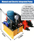 Rock Solid 150 Ton Hydraulic Sleeve Press And Chain Repair Machine for Heavy Duty Track Links with integrated pump and gauges.