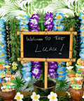 Luau Island Vibes Bamboo Yard Sign For Outdoor Party Decor Welcome Sign For Hawaiian Themed Luau And Tiki Beach Parties Backyard Summer Celebration Decor Poolside Garden Decor