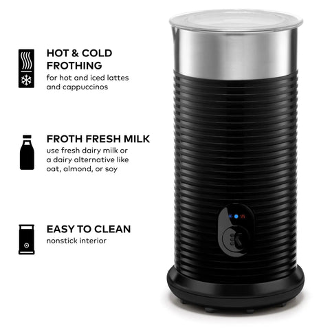 Barista Style Single Serve Coffee Maker With Built In Milk Frother For Hot Or Iced Lattes And Cappuccinos, Black