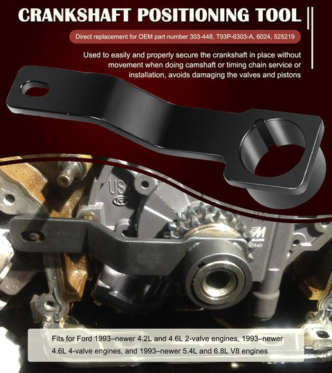 Ford Timing Belt Tools Set for 4.6L 5.4L and 6.8L 3V Engines crankshaft positioning tool close-up