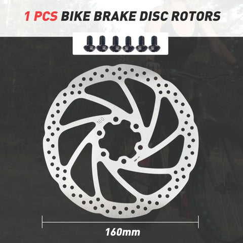 160mm rotor for Dope Dual 2-Piston Hydraulic Disc Brake System For E-Bikes With Power Off 2-Pin Connector 6-Bolt Rotor