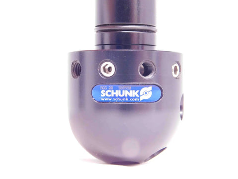 RGG20 308590 Milling Machine Cleaning Tool with air or hydraulic actuation, close-up view of tool housing with connectors.