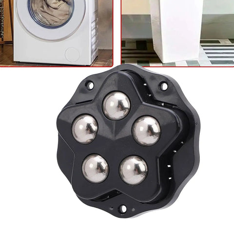 Close-up of 12 Pack Self Adhesive Caster Wheels With Brakes 360 Degree Swivel Appliance Rollers Heavy Duty Furniture Casters