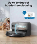 C10 Robot Vacuum With Self Emptying Dock And 4000 Pa Suction LiDAR Smart Mapping Ultra Slim 2.85 Inch Body shown in room
