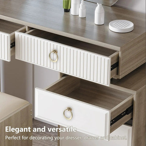 Sleek Round Pull Swing Ring Cabinet Handles 12 Pack Made From Solid Zinc Alloy With Brushed Gold Finish These Drawer Pulls Offer Single Hole
