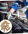 Mechanic using Beefed Up Grease Fittings Assortment Kit With Straight And Angled Fittings For Hydraulic Applications Built Tough Lubrication