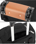 Underseat Rolling Travel Bag 17 x 13 x 8 Inches Personal Item Fits Spirit Frontier American And More Major Airlines Black